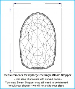 SteamStopper lge rectangle size