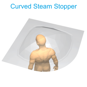 curved Steam Stopper Henry Brooks