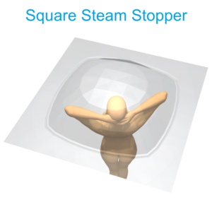 square Steam Stopper with person Henry Brooks
