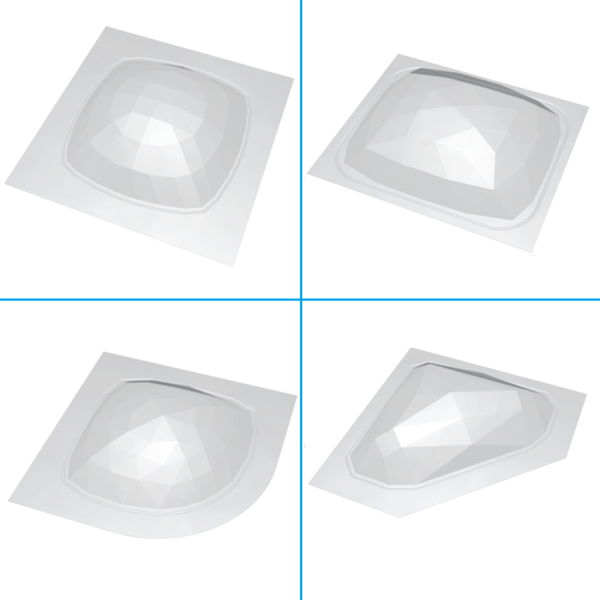 curved or square or rectangle or 45deg Steam Stoppers