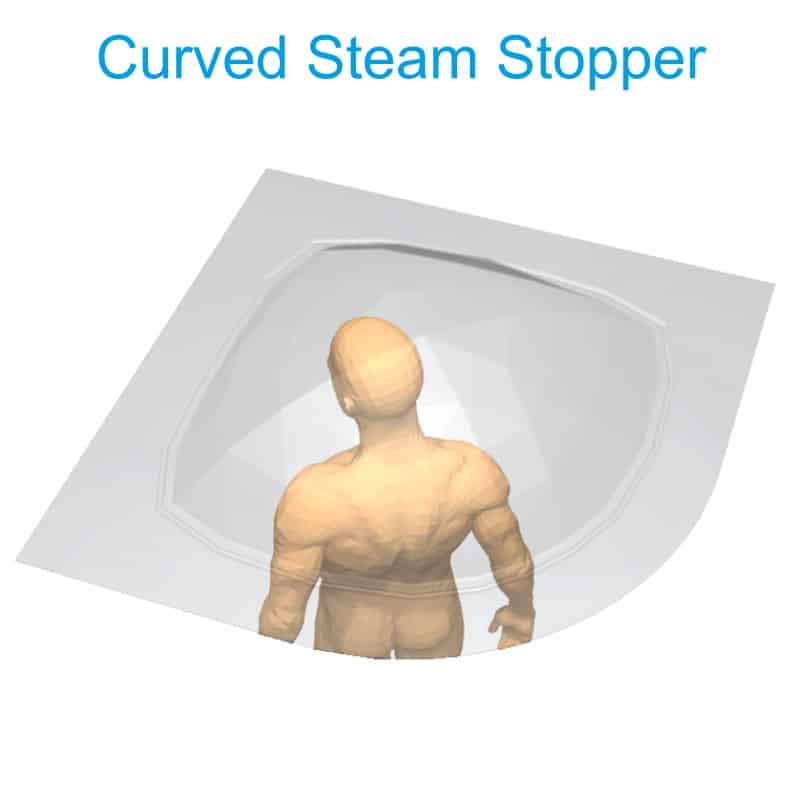 curved Steam Stopper with person