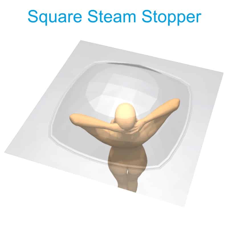 square Steam Stopper with person Henry Brooks