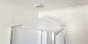 Steam Stopper installed on a 2 sided Shower